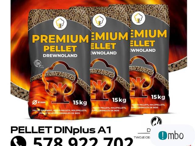 Pellet Premium DINPLUS A1 iglasty-sosnowy 6mm Tarnów - 1